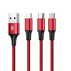 Кабель Baseus USB 2.0 type C No data - Lightning, Micro USB, USB type C No data, 1,2 m CAMLT-SU09 цена и информация | Кабели и провода | kaup24.ee