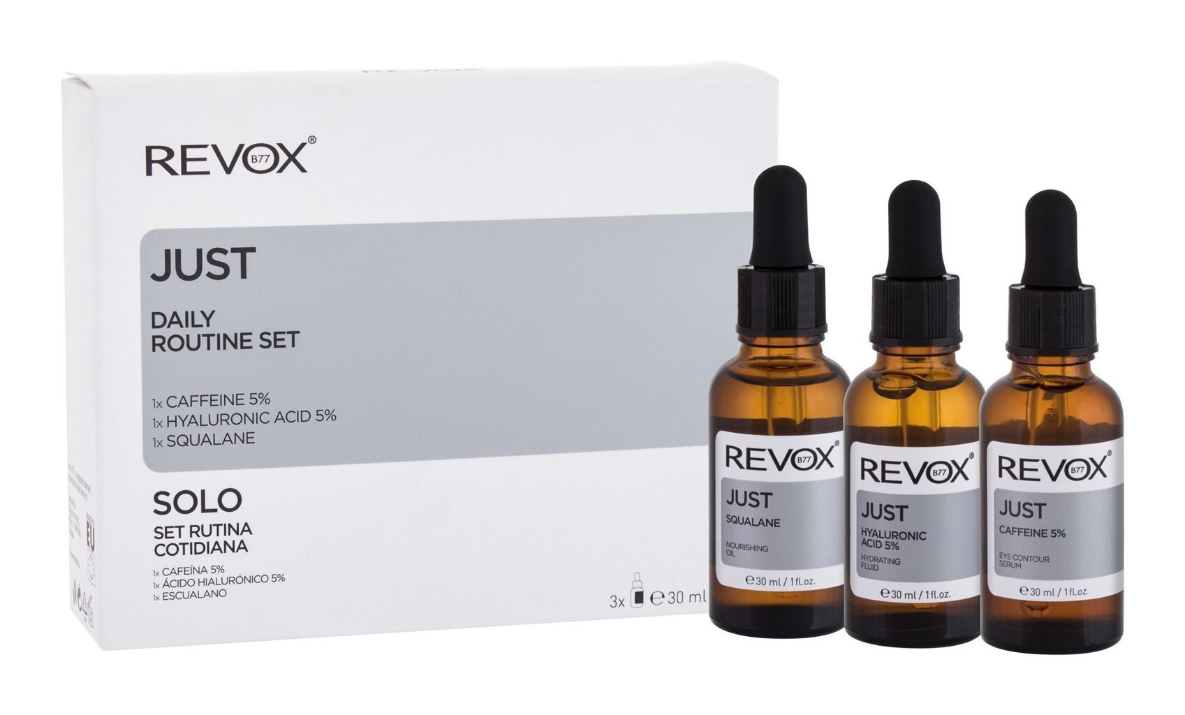 Komplekt Revox Just Daily Routine: näoõli, 30 ml + näoseerum, 30 ml + silmaseerum, 30 ml цена и информация | Näoõlid, seerumid | kaup24.ee