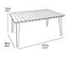 Plastikust aialaud Curver Lima 160, hall hind ja info | Aialauad | kaup24.ee