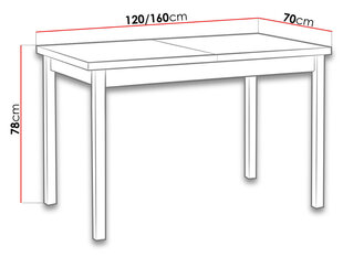 Раздвижной обеденный стол цена и информация | Кухонные и обеденные столы | kaup24.ee