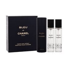 Tualettvesi Chanel Bleu de Chanel EDT meestele, 3 x 20 ml hind ja info | Meeste parfüümid | kaup24.ee