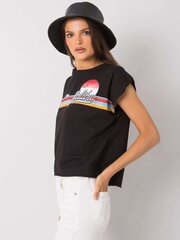 Женская футболка Malibu, черная цена и информация | Футболка женская | kaup24.ee