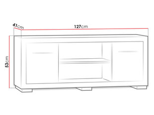Тумбочка для телевизора Vegas цена и информация | Тумбы под телевизор | kaup24.ee