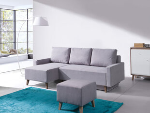 Угловой диван-кровать Oviedo + пуф цена и информация | Комплекты мягкой мебели | kaup24.ee