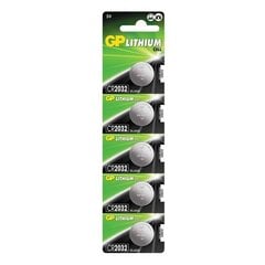 GP patarei CR2032 Liitium, 5 tk hind ja info | GP Batteries Sanitaartehnika, remont, küte | kaup24.ee