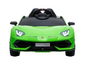Электрический спортивный автомобиль Lamborghini Aventador, зеленый цена и информация | Электромобили для детей | kaup24.ee