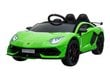 Elektriline sportauto Lamborghini Aventador, roheline цена и информация | Laste elektriautod | kaup24.ee