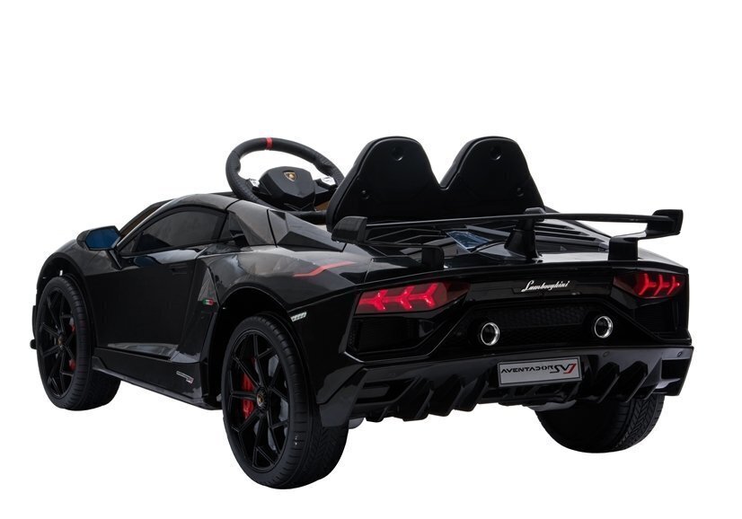Elektriline sportauto Lamborghini Aventador, must цена и информация | Laste elektriautod | kaup24.ee
