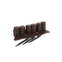 Plastikust piirdeaed PALISADA BROWN 3,2 m hind ja info | Aiad ja tarvikud | kaup24.ee