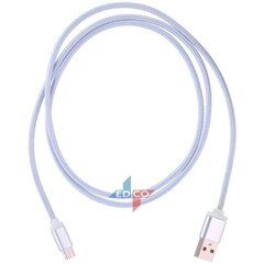 Micro usb juhe 1,2 m, nailon kate hind ja info | Mobiiltelefonide kaablid | kaup24.ee