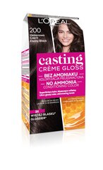 Juuksevärv L'Oreal Paris Casting Creme Gloss, 200 Ebony Black цена и информация | Краска для волос | kaup24.ee