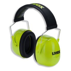 Earmuffs Uvex K4 SNR: 35dB, Yellow Hi-Viz Soft head band hind ja info | Tööriided | kaup24.ee