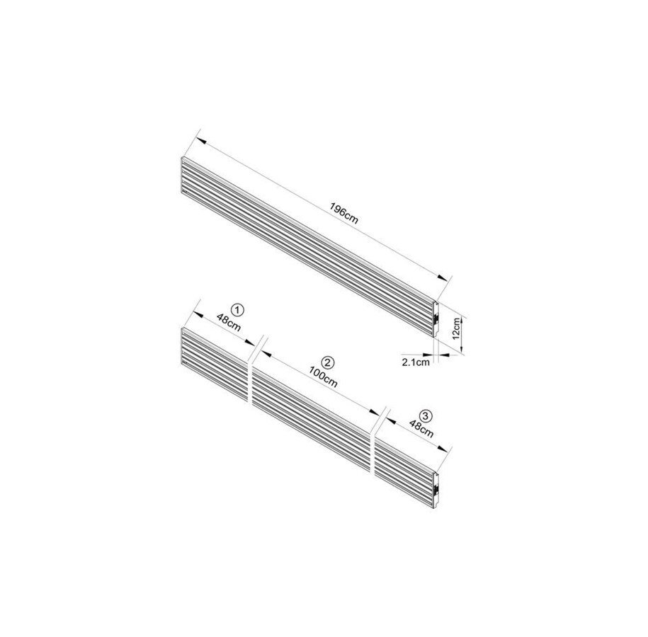 MB Pro Series Dual Screen Rail Black hind ja info | Teleri seinakinnitused ja hoidjad | kaup24.ee