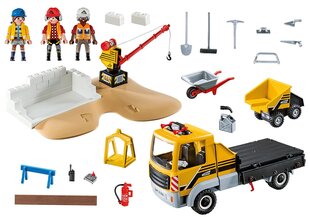 70742 PLAYMOBIL® City Action Ehitusplats koos veoautoga hind ja info | Klotsid ja konstruktorid | kaup24.ee