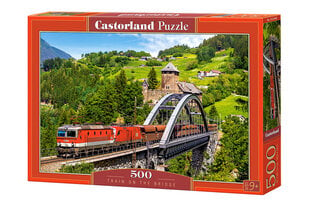 Pusle Castorland Train On The Bridge, 500 osaline hind ja info | Pusled | kaup24.ee