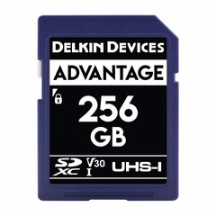 DELKIN SD ADVANTAGE 660X UHS-I U3 (V30) R90/W90 256GB hind ja info | Fotoaparaatide mälukaardid | kaup24.ee