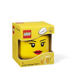 LEGO большой ящик для хранения вещей в форме головы для девочек цена и информация | Конструкторы и кубики | kaup24.ee