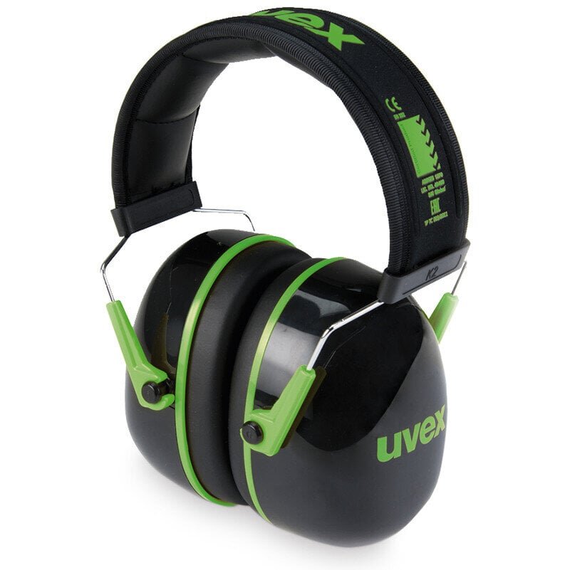 Kõrvaklapid Uvex K1. SNR: 28dB, must/roheline hind ja info | Peakaitsmed | kaup24.ee