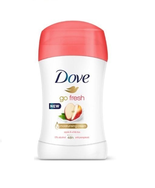 Dove Go Fresh Apple & White Tea pulkdeodorant 40 ml цена и информация | Deodorandid | kaup24.ee