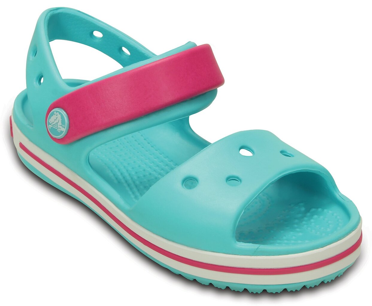 Tüdrukute sandaalid Crocs™ Crocband Sandal, sinine/roosa hind ja info | Laste sandaalid | kaup24.ee