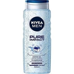 Nivea Men Pure Impact гель для душа для мужчин 500 мл цена и информация | Масла, гели для душа | kaup24.ee