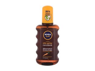 Масло для загара Nivea Sun Carotene Oil Spray, 200 мл цена и информация | Кремы от загара | kaup24.ee