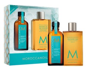 Komplekt Moroccanoil: juukseõli, 100 ml + dušigeel, 250 ml цена и информация | Маски, масла, сыворотки | kaup24.ee