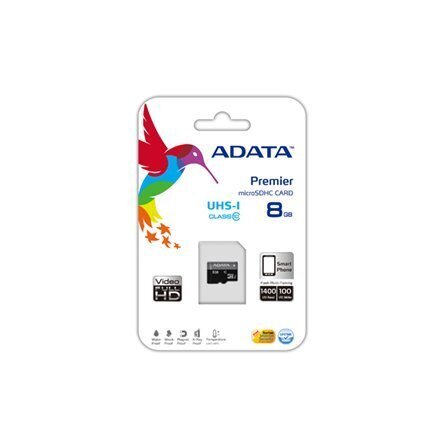 Mälukaart A-Data 32GB Micro SDHC Premier UHS-I Class 10 цена и информация | Mobiiltelefonide mälukaardid | kaup24.ee