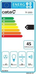 Вытяжка Cata TF2003, 60 см цена и информация | Вытяжки на кухню | kaup24.ee