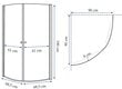 Dušikabiin Round Space 90x90 цена и информация | Dušikabiinid | kaup24.ee