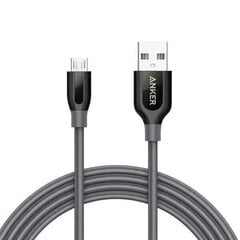 CABLE MICRO USB 1.8M/GRAY A8143HA1 ANKER цена и информация | Borofone 43757-uniw | kaup24.ee