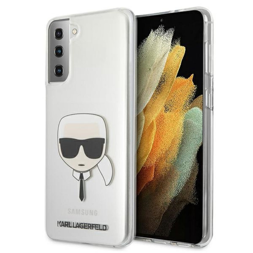 Karl Lagerfeld, telefonile Samsung S21 Ultra KLHCS21LKTR, läbipaistev hind ja info | Telefoni kaaned, ümbrised | kaup24.ee