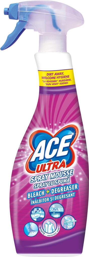 Pihustusvaht Ace Ultra Fresh Effect puhastusvahend erinevatele pindadele ja kangastele, 0,7 L hind ja info | Puhastusvahendid | kaup24.ee