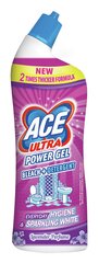 Гель для чистки ванных комнат ACE Ultra Power Lavender Perfume Bleach And Degreaser, 750 мл цена и информация | Очистители | kaup24.ee
