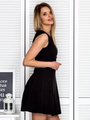 Женское черное платье с ажурной спинкой цена и информация | Платья | kaup24.ee
