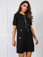 Must kleit taskutega. hind ja info | Kleidid | kaup24.ee
