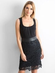 Must kleit pitsiga. hind ja info | Kleidid | kaup24.ee