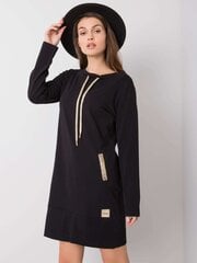 Must puuvillane kleit. hind ja info | Kleidid | kaup24.ee