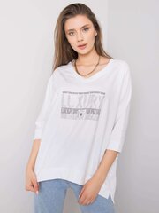 Naiste valge pluus koos rakendusega. hind ja info | Naiste pluusid, särgid | kaup24.ee