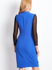 Naiste sinine kleit võrkvarrukatega. hind ja info | Kleidid | kaup24.ee