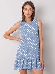 Женское синее платье в горошек  Rue Paris цена и информация | Платья | kaup24.ee