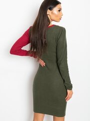 Sobiv khaki-Burgundia kleit. hind ja info | Kleidid | kaup24.ee