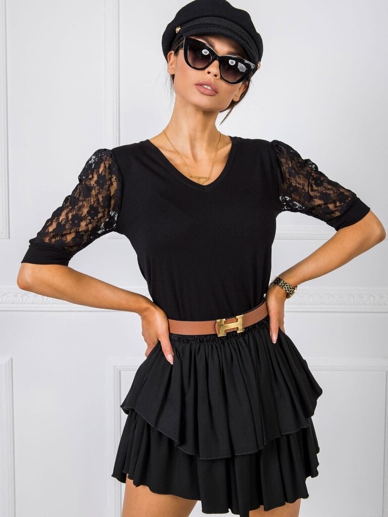 Naiste pluus Rue Paris, must hind ja info | Naiste pluusid, särgid | kaup24.ee