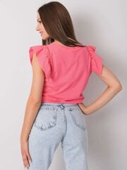 Naiste roosa pluus trükiga. hind ja info | Naiste pluusid, särgid | kaup24.ee