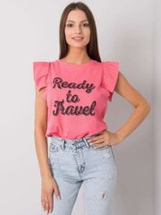 Женская блуза с принтом, розовая цена и информация | Женские блузки, рубашки | kaup24.ee