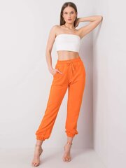 RUE PARIS Oranžid naiste dressipüksid. цена и информация | Женские брюки | kaup24.ee