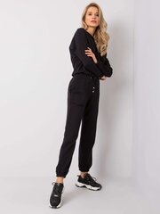 RUE PARIS Naiste mustad dressipüksid. hind ja info | Naiste püksid | kaup24.ee