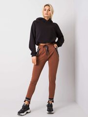 Naiste pruunid dressipüksid. hind ja info | Naiste püksid | kaup24.ee