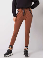 Naiste pruunid dressipüksid. hind ja info | Naiste püksid | kaup24.ee