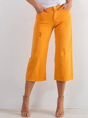 Оранжевые женские джинсы skinny цена и информация | Женские тканевые брюки с поясом, синие | kaup24.ee